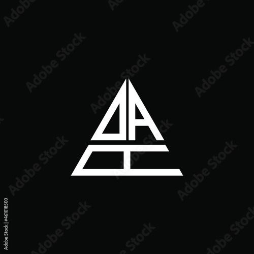 DAA letter logo creative design. DAA unique design, OAA letter logo creative design. OAA unique design

