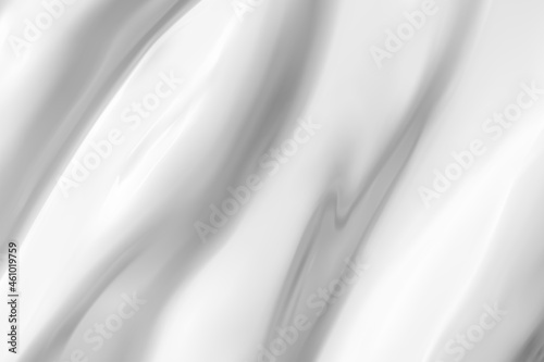 Cream, lotion, moisturizer smooth creamy texture vector realistic background. Beauty product