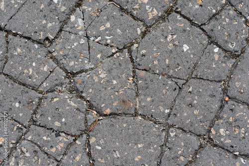 The paving in the city park