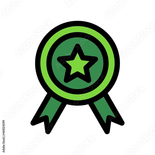 Winning Line Filled Vector Icon Design