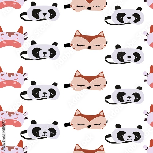 Seamless pattern baby sleep masks