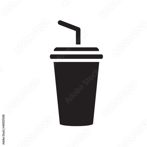 Coffee cup icon vector isolated on white background. Coffee cup icon in flat style. Template for app, label, logo, menu and web site. Creative art concept, vector illustration