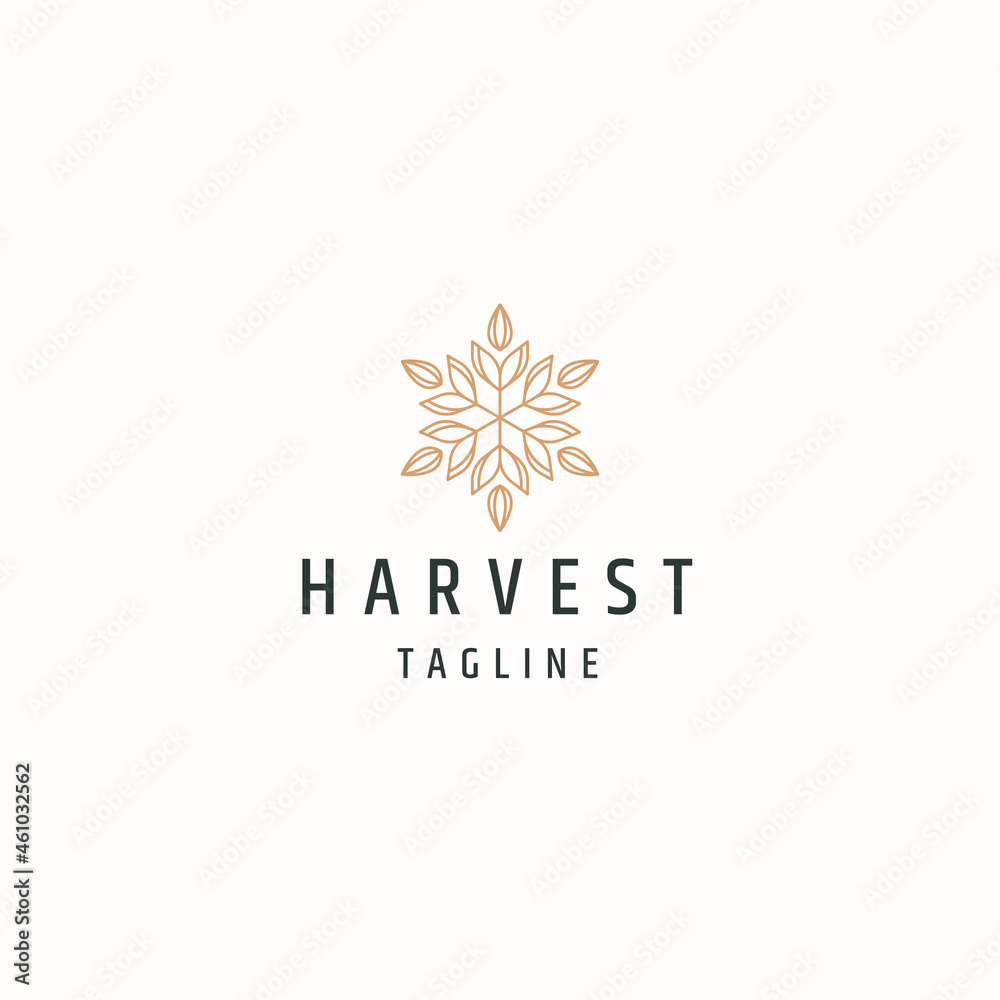 Wheat logo icon design template flat vector Wheat logo icon design template flat vector