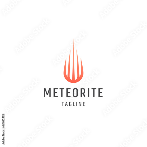 Free Download Meteorite logo icon design template flat vector - GFXLoad