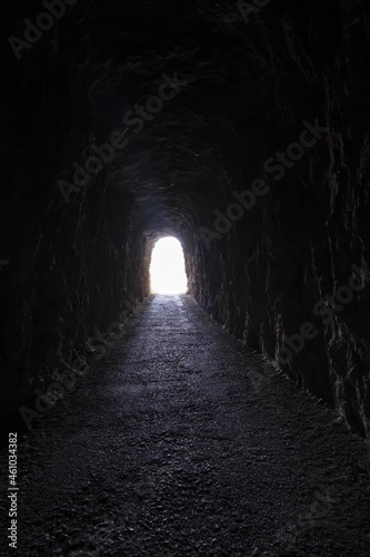 Dark tunnel in the stone