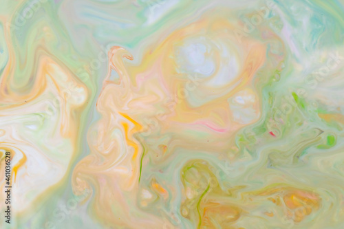 Fluid art texture. Background with abstract mixing paint effect. Abstract multicolored marble texture background