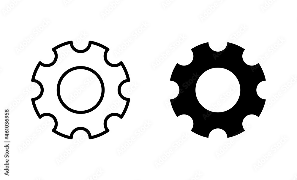 Setting Icons set. Cog Settings sign and symbol. Gear Sign Setting Icons set. Cog Settings sign and symbol. Gear Sign