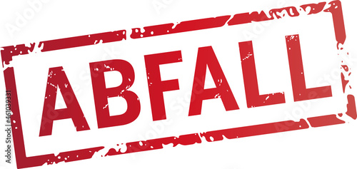 roter Stempel Abfall