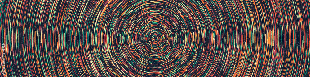 Naklejka premium Colour Hexagon Tile Connection art background design illustration