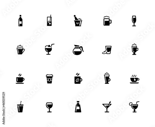Drinks Icon Set - 32px Solid