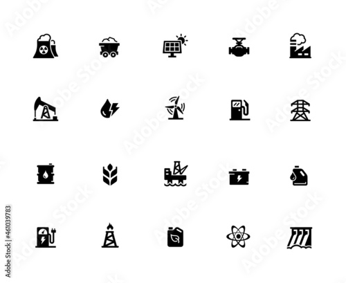 Power and Energy Icon Set - 32px Solid