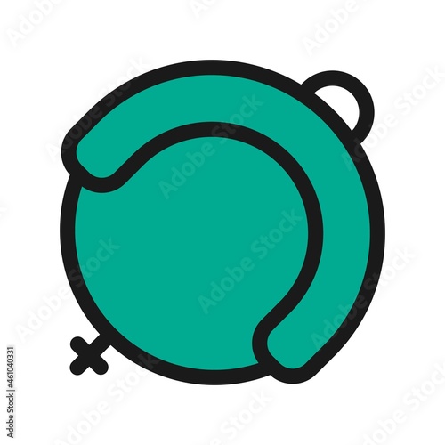 Buoy Line Filled Vector Icon Design