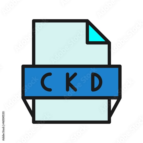 Ckd Line Filled Vector Icon Design
