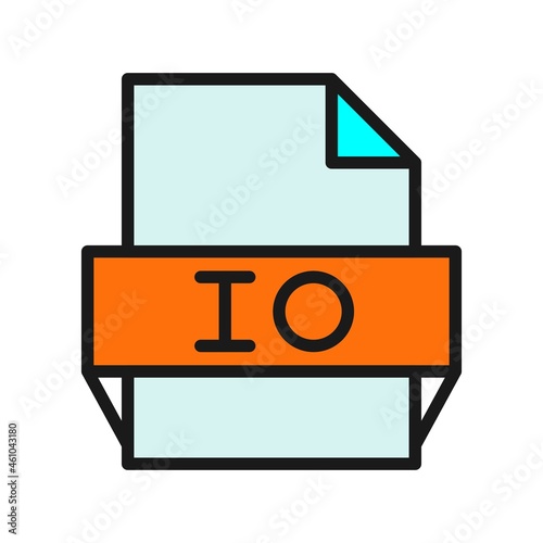 Io Line Filled Vector Icon Design