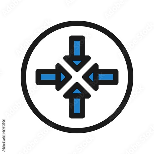 Directions Line Filled Vector Icon Design
