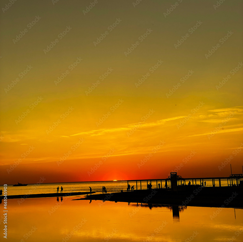 Sunset over Black Sea