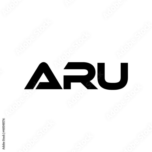 ARU letter logo design with white background in illustrator, vector logo modern alphabet font overlap style. calligraphy designs for logo, Poster, Invitation, etc.