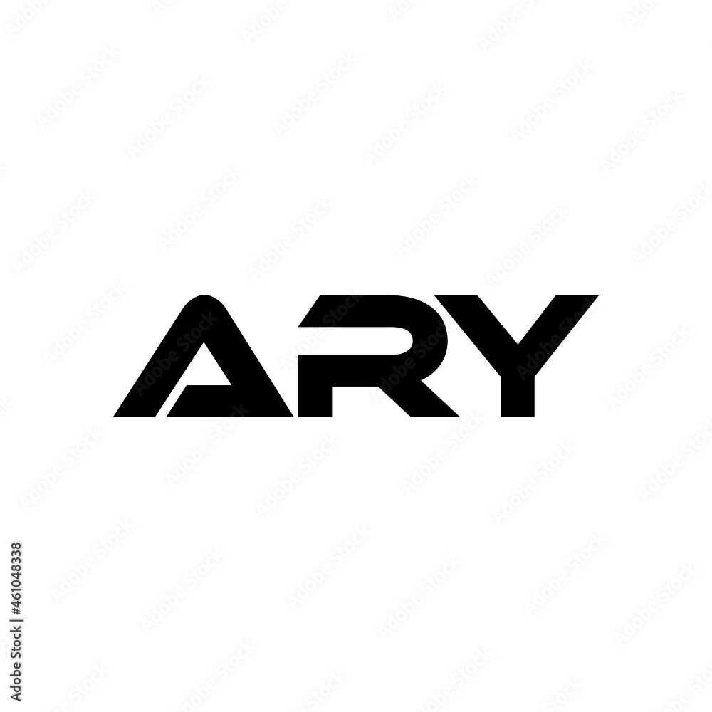 ARY letter logo design with white background in illustrator, vector logo modern alphabet font overlap style. calligraphy designs for logo, Poster, Invitation, etc.
