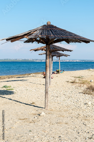 Beach with Umbrellas