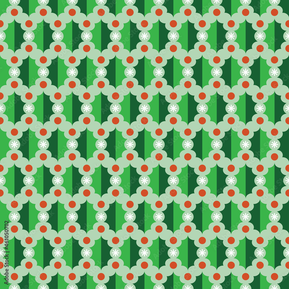 Holly - repeat pattern