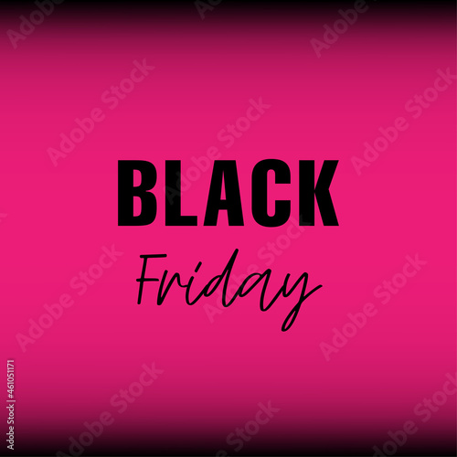 Black Friday banner. Vector illustration 