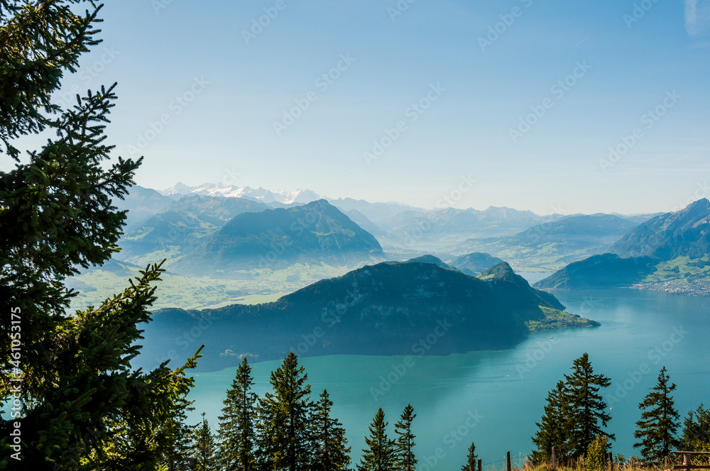 Rigi, Rigi Kulm, Vierwaldstättersee, Aussicht, Stanserhorn ... Rigi, Rigi Kulm, Vierwaldstättersee, Aussicht, Stanserhorn ...