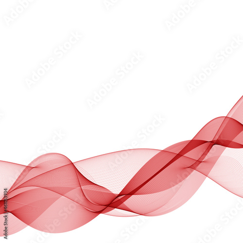red wave. abstract vector graphics. eps 10
