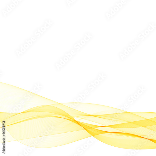 yellow wave. abstract vector graphics. eps 10