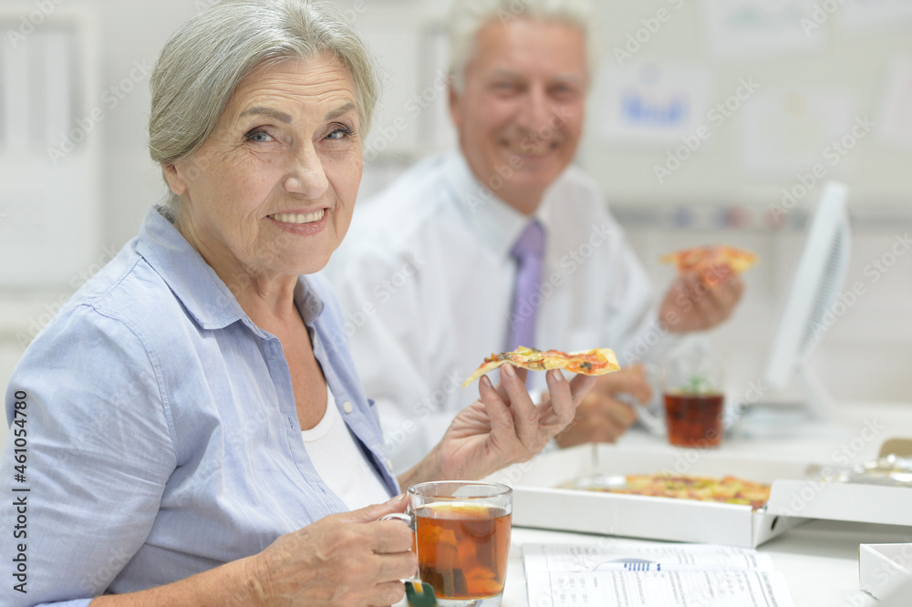 Portrait of business people having lunch together
