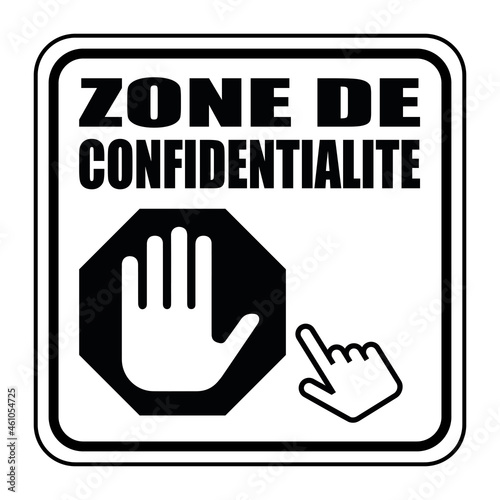 Logo zone de confidentialité.