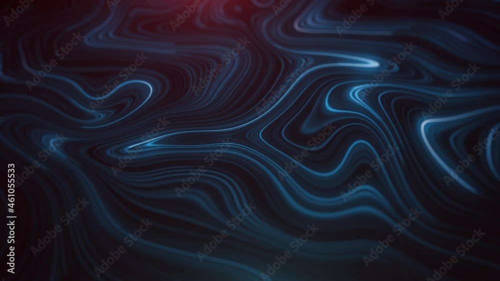 Abstract Flowing Particle Lines Data Concept Background Loop/ 4k animation of an abstract technology background with flowing particle lines for communication and data connecting symbolism seamless loo