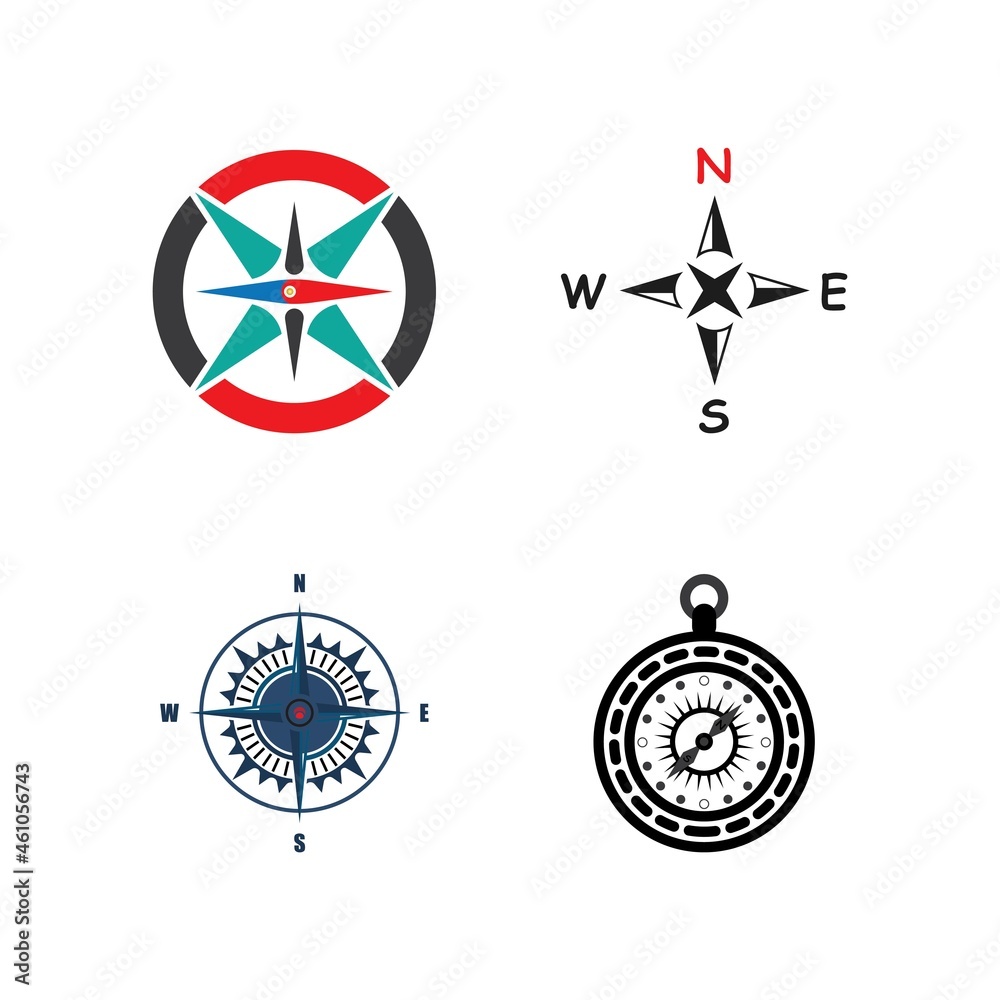 compass logo template vector icon illustration compass logo template vector icon illustration