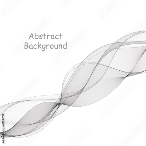 gray wave. abstract vector graphics. eps 10