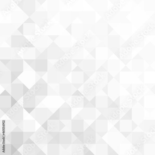 Abstract gray white background with mesh of rhombus or squares. Mosaic. Geometric template. eps 10