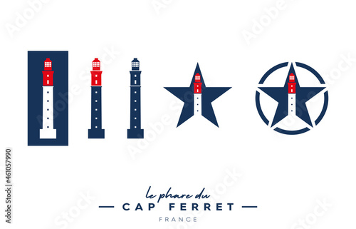 phare du Cap Ferret pictogrammes photo