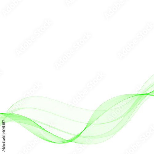 abstract green wave Vector graphics layout for advertising presentation template
