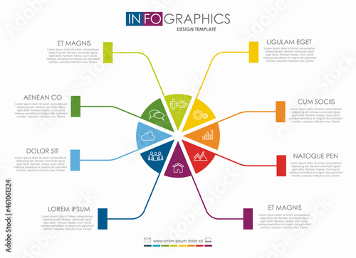 Infographic design template with place for your data. Vector illustration.
