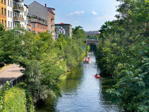 Bootstour auf dem Karl-Heine-Kanal, öffentlicher Grund