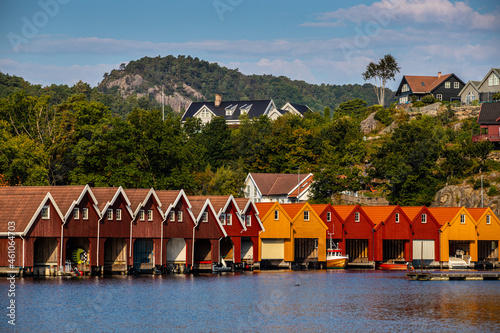 boat houses in Renne, Norway