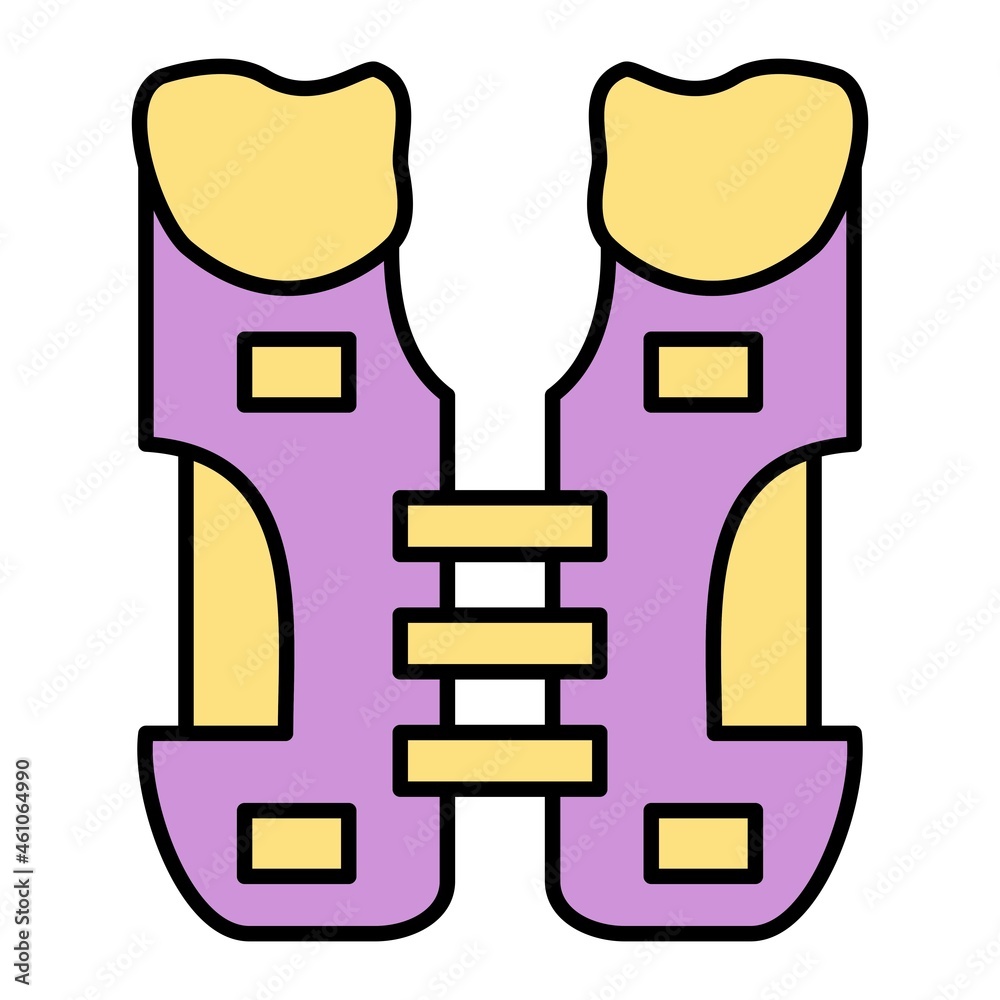 Vector Shoulder Pads Filled Outline Icon Design Vector Shoulder Pads Filled Outline Icon Design