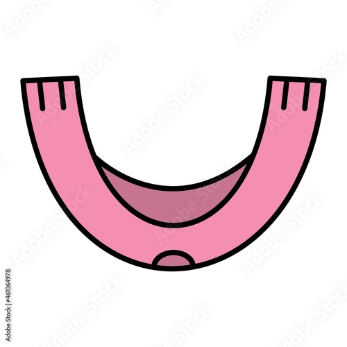 Vector Mouth Guard Filled Outline Icon Design