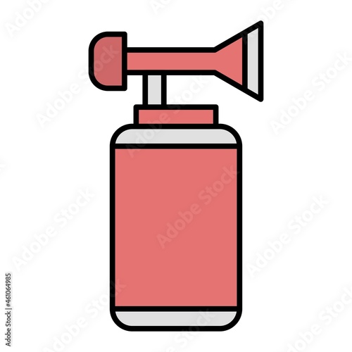 Vector Air Horn Filled Outline Icon Design