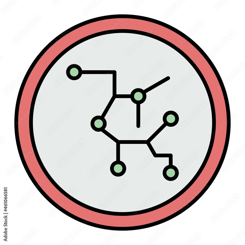 Vector Train Route Filled Outline Icon Design Vector Train Route Filled Outline Icon Design