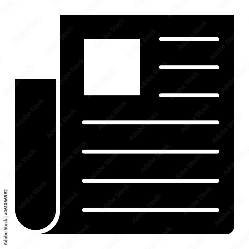 Vector Publication Glyph Icon Design Vector Publication Glyph Icon Design
