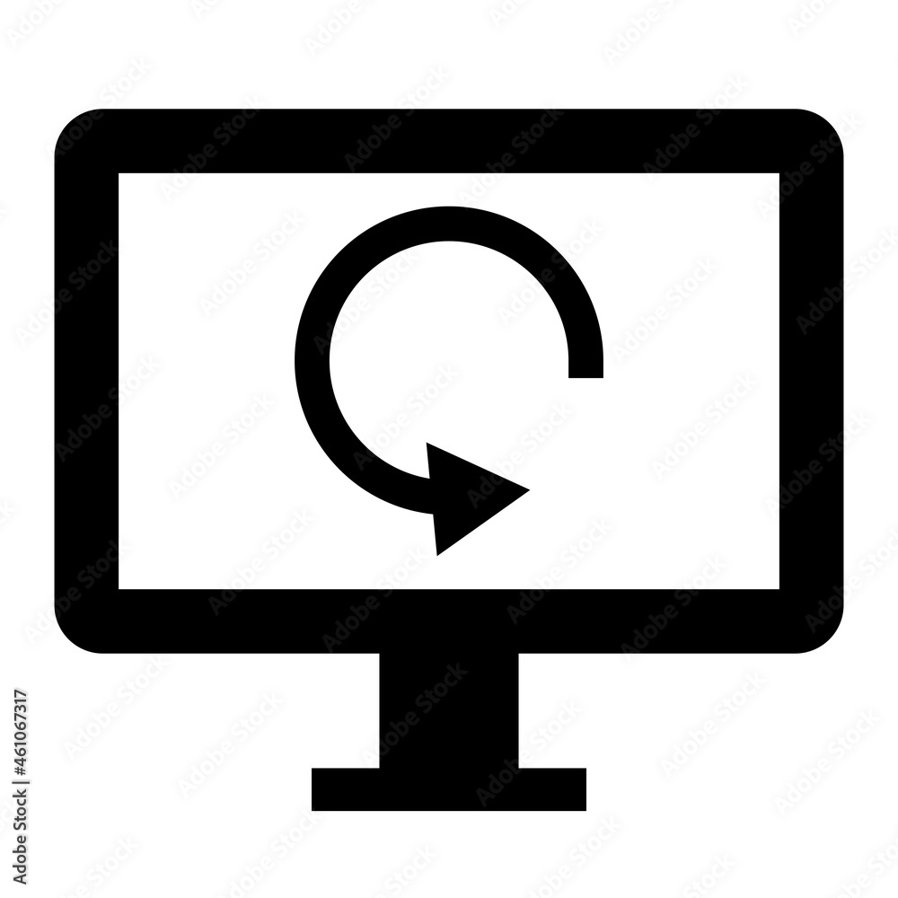 Vector Data Recovery Glyph Icon Design Vector Data Recovery Glyph Icon Design