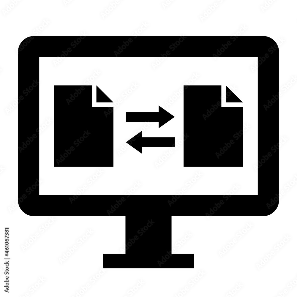Vector File Transfer Glyph Icon Design Vector File Transfer Glyph Icon Design