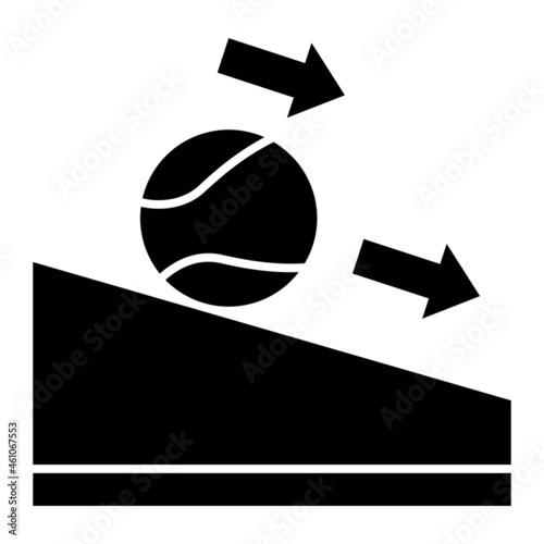 Vector Friction Glyph Icon Design