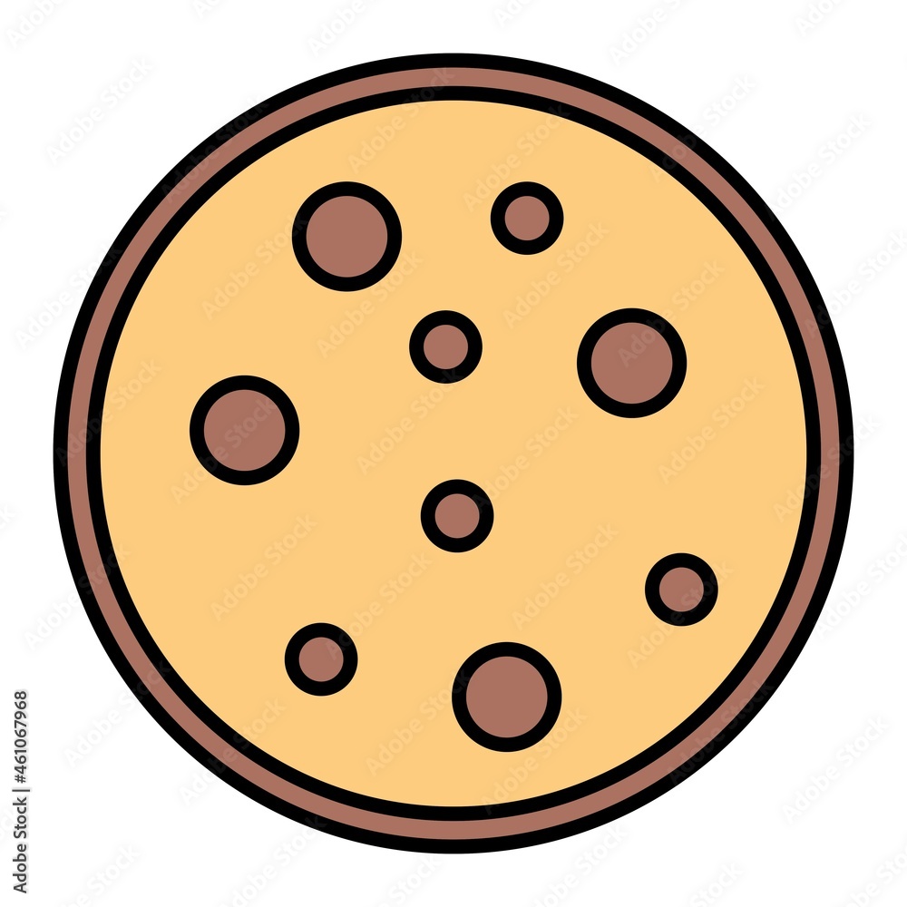 Fototapeta premium Vector Cream Biscuit Filled Outline Icon Design