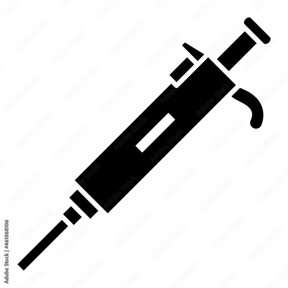 Vector Pipette Glyph Icon Design Vector Pipette Glyph Icon Design