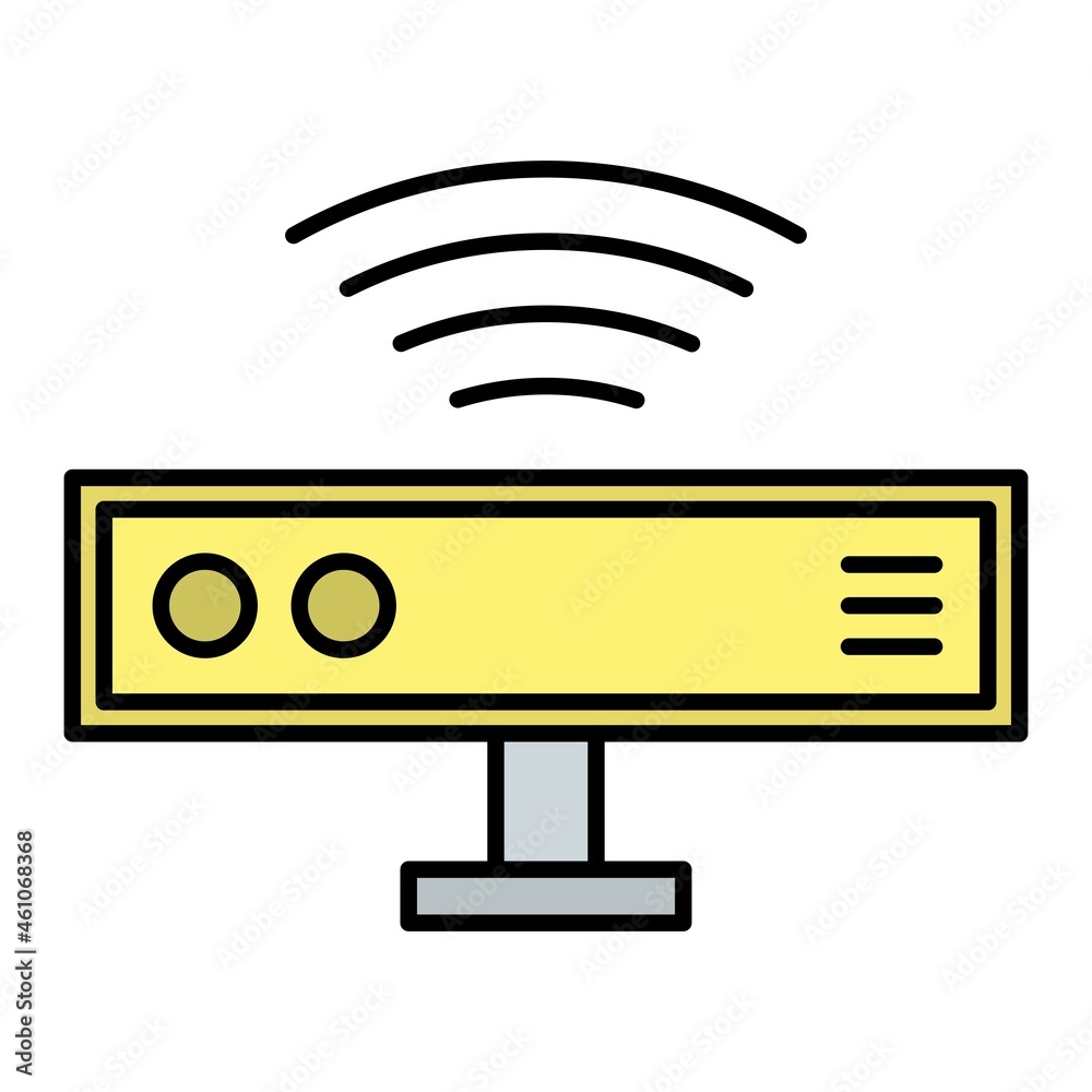 Vector Motion Sensor Filled Outline Icon Design Vector Motion Sensor Filled Outline Icon Design